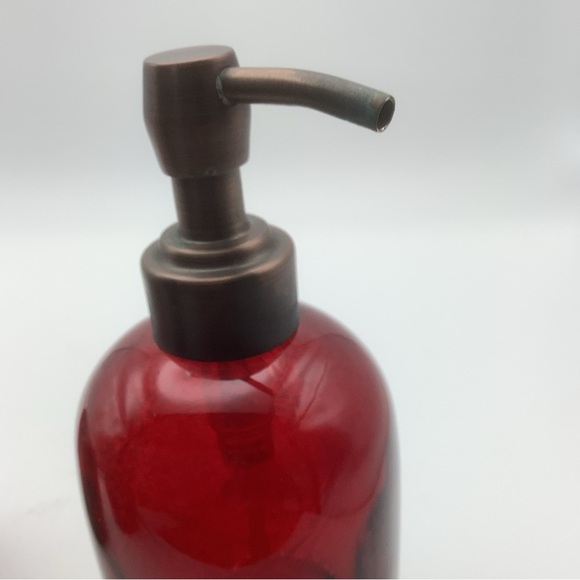 Red Glass Bathroom Vanity Set - Picture 3 of 6